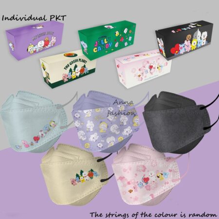 50Pcs Bt21 Korea Kpop Star Anime Face Mask Bt21 Accessories