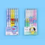 6Pcs/set 0.5Mm Erasable Bt21 Neutral Pens Kawaii Students Stationery