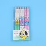 6Pcs-set-0-5Mm-Erasable-Bt21-Neutral-Pens-Kawaii-Students-Stationery-Students-Office-Writing-Press-The
