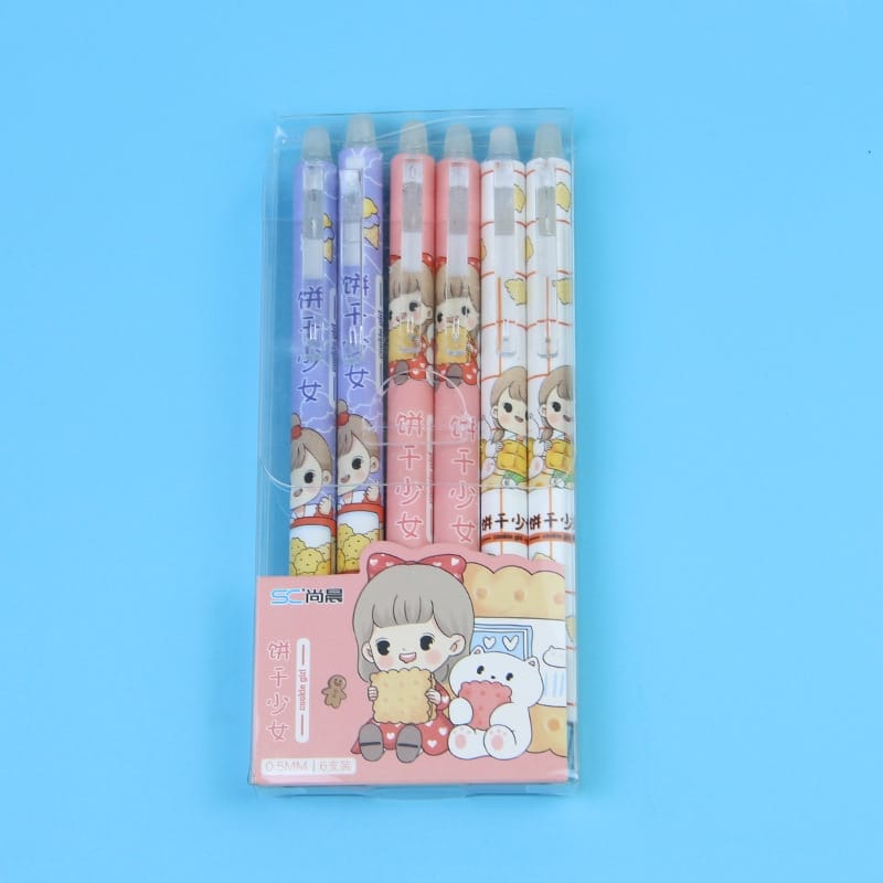 6Pcs-set-0-5Mm-Erasable-Bt21-Neutral-Pens-Kawaii-Students-Stationery-Students-Office-Writing-Press-The-3