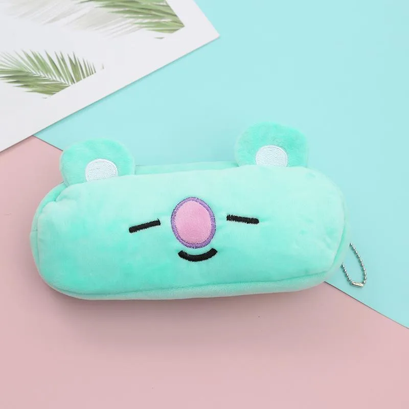 Anime-BTS-bt21-Kawaii-Kpop-Rj-Koya-Chimmy-Plush-Pencil-Case-Tata-Cooky-Shooky-Mang-Van-1