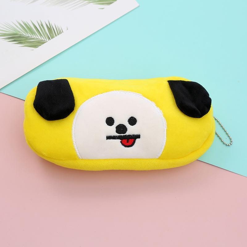 Anime-BTS-bt21-Kawaii-Kpop-Rj-Koya-Chimmy-Plush-Pencil-Case-Tata-Cooky-Shooky-Mang-Van-3