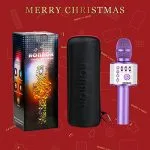 BONAOK-Wireless-Bluetooth-Karaoke-Microphone-3-in-1-Portable-Handheld-Mic-Speaker-Machine-for-All-Smartphones-for-Girls-Boys-Kids-Adults-All-Age-Q37Light-Purple-0