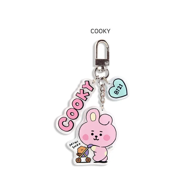 BT21-New-Keychain-Kawaii-Anime-Cute-Cartoon-Bag-Pendant-Accessories-Transparent-Acrylic-Keychain-Birthday-Gift-2