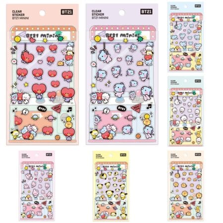 BT21 New Mini Sticker DIY Notebook Phone Case Decorative