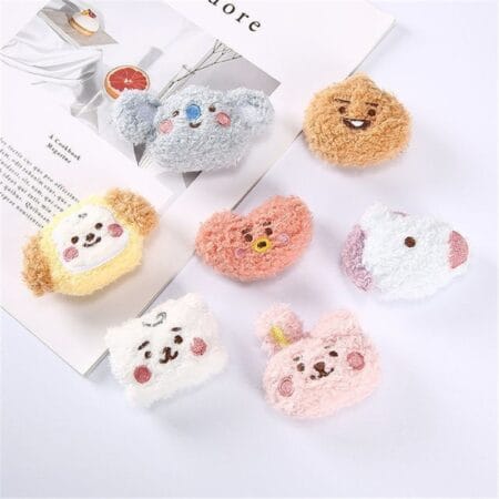 BT21 New Plush Keychain DIY Brooch Hair Decoration