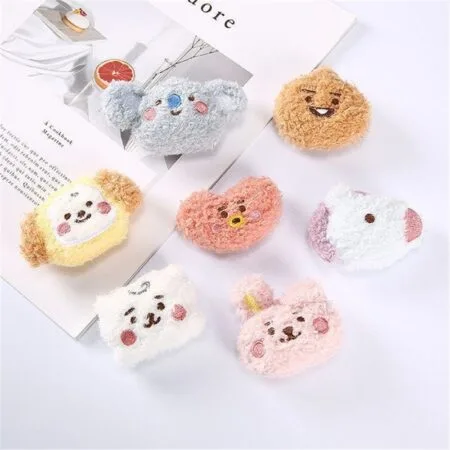 BT21 New Plush Keychain DIY Brooch Hair Decoration