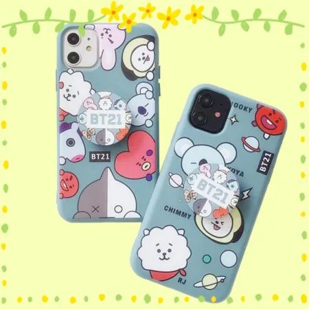 Bt21 حافظة أوراق الهاتف آيفون 11 12 13