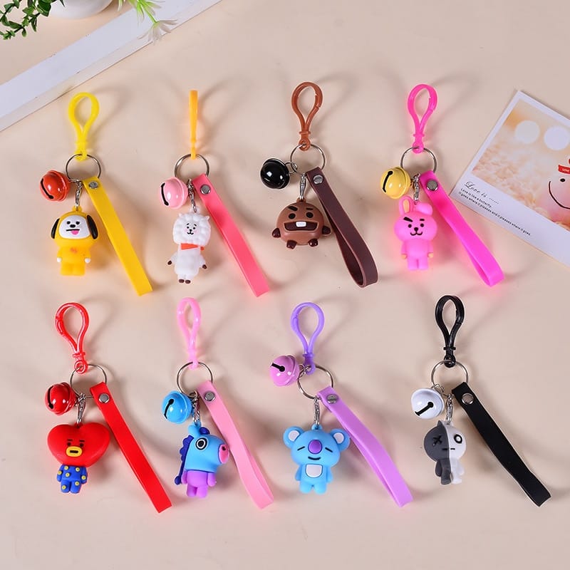 Bt21-Bangtan-Boys-Mang-Koya-Chimmy-Cooky-Shooky-Cartoon-Rubber-Animal-Keychain-Phone-Backpack-Key-Ring-1