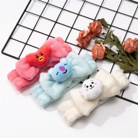 Bt21 Headband RJ Chimmy Cooky Cartoon Plushie Hair Rope