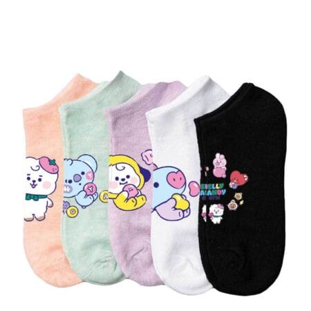 جوارب Bt21 Kpop Bangtan Chimmy Koya Mang Rj shoky Cooky