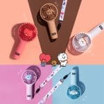 Cartoon Kawaii bt21 Baby Series Mini Handheld Fan 3-gear Wind