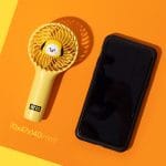 Cartoon-Kawaii-bt21-Baby-Series-Mini-Handheld-Fan-3-gear-Wind-Desktop-Mute-Lovely-Small-Electric