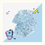 Cartoon-Kpop-Two-Piece-Pajamas-Suit-Kawaii-Bt21-Anime-Short-Sleeved-T-Shirt-Shorts-Homewear-Summer