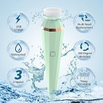 Facial-Cleansing-Brush-Xawy-Rechargeable-Waterproof-Face-Brush-360-Spin-Face-Scrubber-with-3-Modes-4-Face-Brush-for-Deep-Cleansing-Gentle-Exfoliating-Removing-Blackhead-Massaging-0