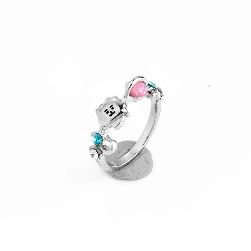Fashion-Bt21-Kpop-Ring-Rj-Koya-Chimmy-Cooky-Shooky-Mang-Kawaii-Cartoon-Anime-Women-Girls-Jewelry-5