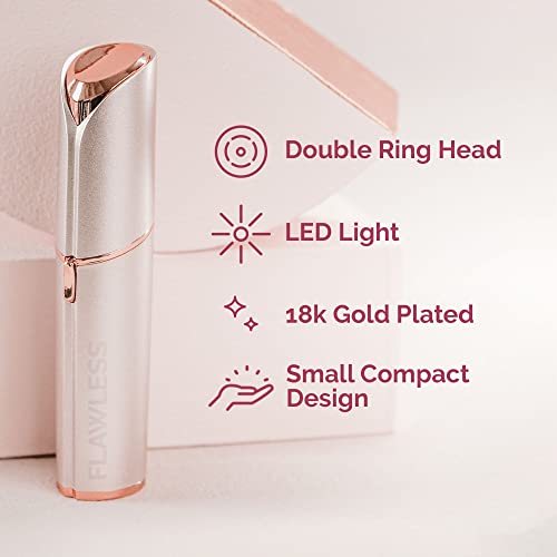 Finishing-Touch-Flawless-Facial-Hair-Remover-for-Women-WhiteRose-Gold-Electric-Face-Razor-for-Women-with-LED-Light-for-Instant-and-Painless-Hair-Removal-0-1