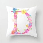 Flower-Letter-Decorative-Cushion-Cover-Pillow-Pillowcase-Polyester-45-45-Throw-Pillows-Home-Decor-Pillowcover-40842