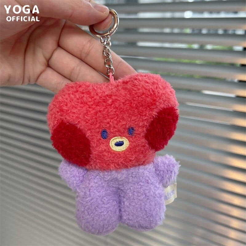 Kawaii-BT21-Small-Animal-Mini-Plush-Doll-Cartoon-Bag-Ornament-Gift-Doll-Pendant-Plush-Keychain-Birthday-5
