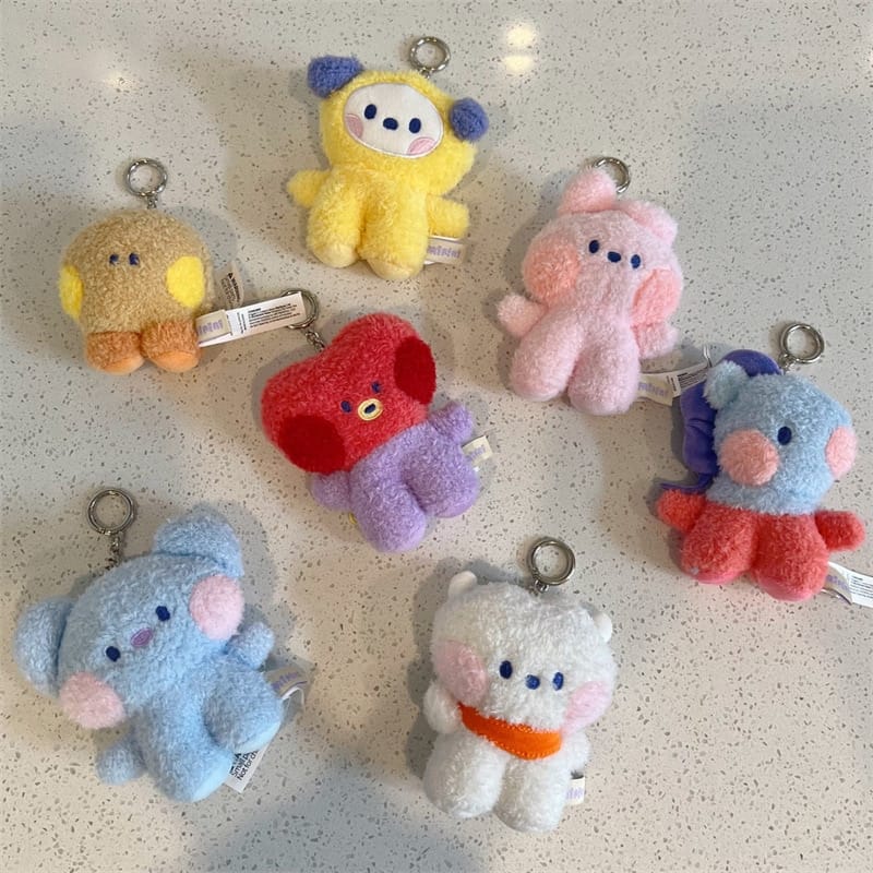 Kawaii-BT21-Small-Animal-Mini-Plush-Doll-Cartoon-Bag-Ornament-Gift-Doll-Pendant-Plush-Keychain-Birthday