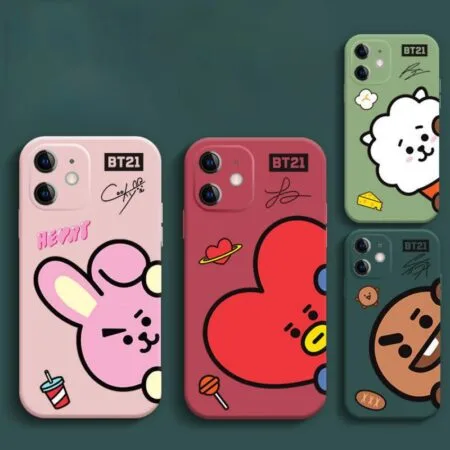 Kawaii Bt21 لطيف الحب الحمل مسحوق أرنب الكوكيز متجمد