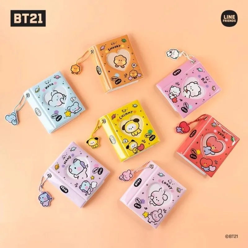 Kawaii-Bt21-Anime-Cooky-Chimmy-Photo-Album-3Inch-Idol-Photos-Storage-Book-Card-Holder-Photocard-Binder