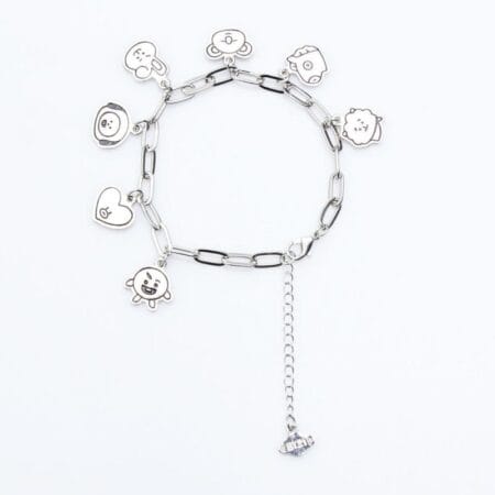 Kawaii Bt21 Bracelet Love Rabbit Aries Koala Yellow Dog Biscuit