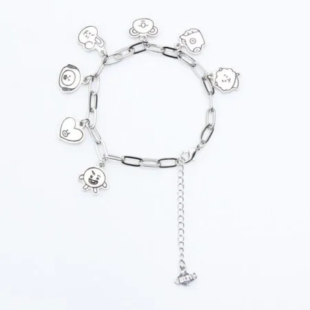 Kawaii Bt21 Bracelet Love Rabbit Aries Koala Yellow Dog Biscuit