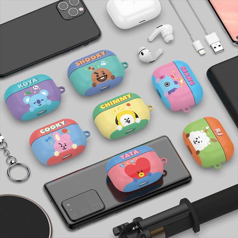 Kawaii-Bt21-Cartoon-Headphone-Case-Bts-Anime-Tata-Chimmy-Creative-Airpods-Three-Generations-of-Bluetooth-Wireless-1