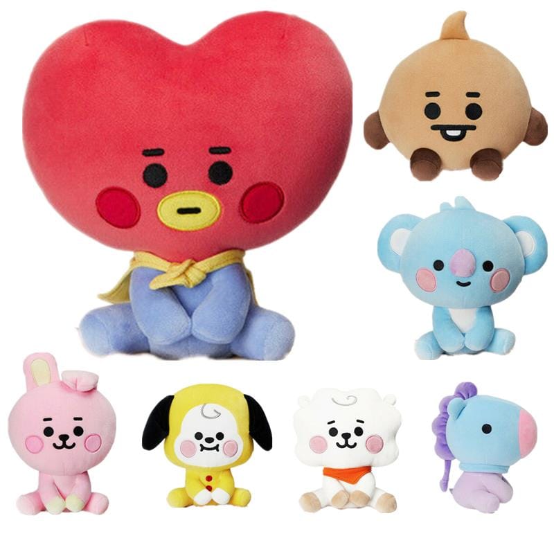 Kawaii Bt21 Koya Chimmy Tata Cooky Plush Toy Animal Stuffed : kpopita