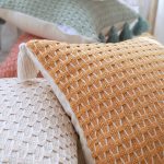 Knit-Cushion-Cover-45x45cm-Tassels-Boho-Style-Pillow-Cover-Grey-Ivory-Pink-Blue-Yellow-for-Home