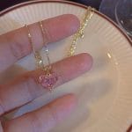 LATS-2022-New-Fashion-Trend-Unique-Design-Elegant-Delicate-Pink-Love-Zircon-Clavicle-Necklace-for-Women