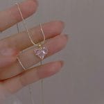 LATS-2022-New-Fashion-Trend-Unique-Design-Elegant-Delicate-Pink-Love-Zircon-Clavicle-Necklace-for-Women