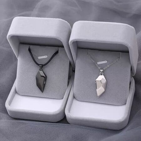LATS Fashion Magnetic Couple Necklace for Lovers Gothic Punk