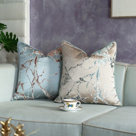 Light luxury satin jacquard sofa decorative cushion