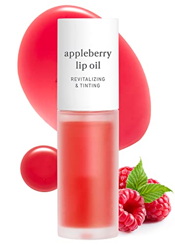 Nooni Korean Lip Oil - Appleplum, 0.12 Fl Oz + Korean Lip Oil - Appleberry, 0.12 Fl Oz + Korean Lip Oil - Applemint, 0…