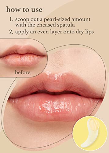 NOONI-Lip-Mask-Applebutter-Moisturize-Nourish-Cracked-Lip-Repair-Overnight-with-Shea-Butter-042-Oz-0-1