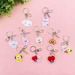 New-Bt21-Anime-Kawaii-Cooky-Chimmy-Rj-Mang-Keychain-Acrylic-Cute-Cartoon-Key-Ring-Pendant-Bag