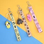 New-Bt21-Keychain-Kawaii-Animal-Cartoon-Soft-Rubber-Key-Ring-Lovely-Woman-Bag-Accessories-Cute-Mini