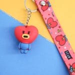 New-Bt21-Keychain-Kawaii-Animal-Cartoon-Soft-Rubber-Key-Ring-Lovely-Woman-Bag-Accessories-Cute-Mini