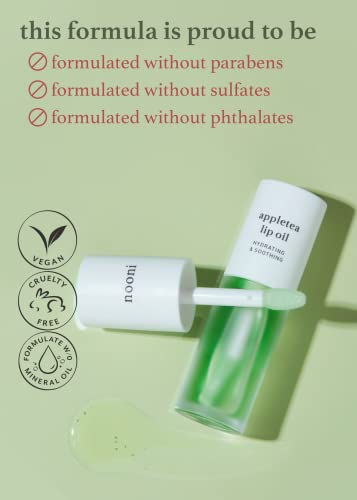 Nooni-Korean-Lip-Oil-Appletea-Moisturizing-Glowing-Revitalizing-and-Tinting-for-Dry-Lips-with-Green-Tea-Extract-012-Fl-Oz-0-1