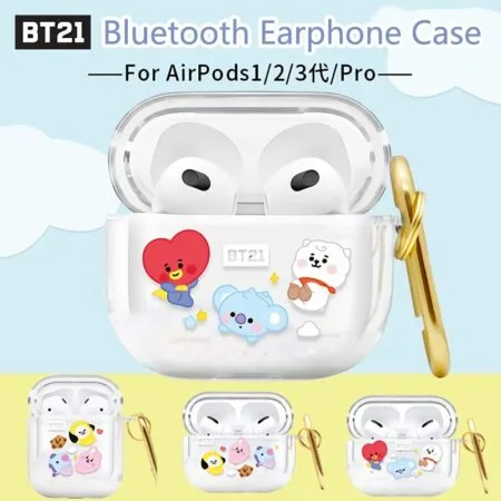 Original Bt21 Quicksand Sequins Series Airpods Case