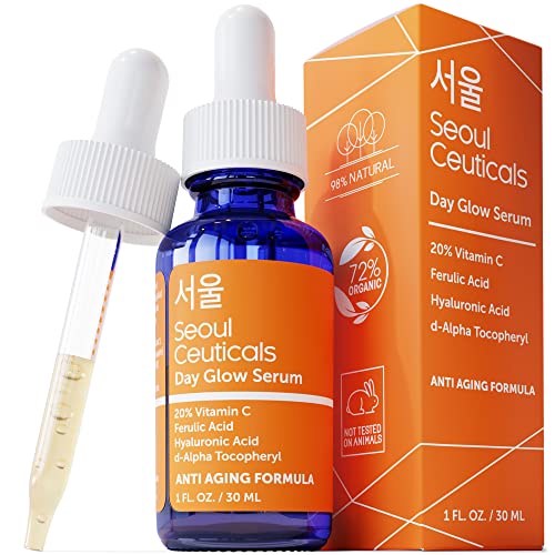 SeoulCeuticals-Korean-Skin-Care-Korean-Beauty-20-Vitamin-C-Hyaluronic-Acid-Serum-CE-Ferulic-Acid-Provides-Potent-Anti-Aging-Anti-Wrinkle-Korean-Beauty-1oz-0