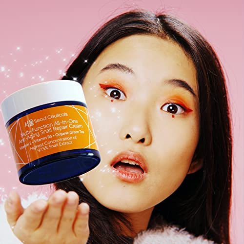 SeoulCeuticals-Korean-Skin-Care-Snail-Mucin-Repair-Cream-Korean-Moisturizer-Night-Cream-975-Snail-Mucin-Extract-All-In-One-Recovery-Power-For-The-Most-Effective-K-Beauty-Routine-2oz-0-0