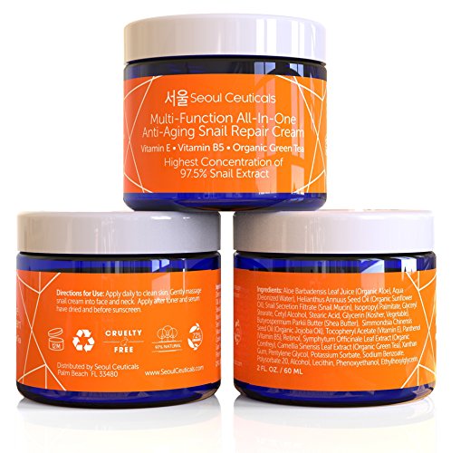 SeoulCeuticals-Korean-Skin-Care-Snail-Mucin-Repair-Cream-Korean-Moisturizer-Night-Cream-975-Snail-Mucin-Extract-All-In-One-Recovery-Power-For-The-Most-Effective-K-Beauty-Routine-2oz-0-1