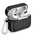 TALK WORKS AirPods Pro Case Cover with Keychain - Protective Hard Silicone Skin for AirPods Keychain Case Clip Carabiner…