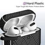TALK-WORKS-AirPods-Pro-Case-Cover-with-Keychain-Protective-Hard-Silicone-Skin-for-AirPods-Keychain-Case-Clip-Carabiner-Wireless-Charging-Compatible-with-Apple-AirPod-Pro-Carrying-Case-2019-Black-0