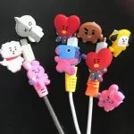 Universal Data Cable Protector Anime Bt21 Kawaii Cartoon Cooky
