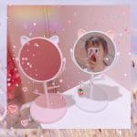 W-G-Beauty-Folding-Makeup-Mirror-Ladies-Kawaii-Makeup-Vanity-Mirror-Desktop-Rotating-Mirror-Cat-Ears