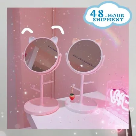 W&G Beauty Folding Makeup Mirror Ladies Kawaii